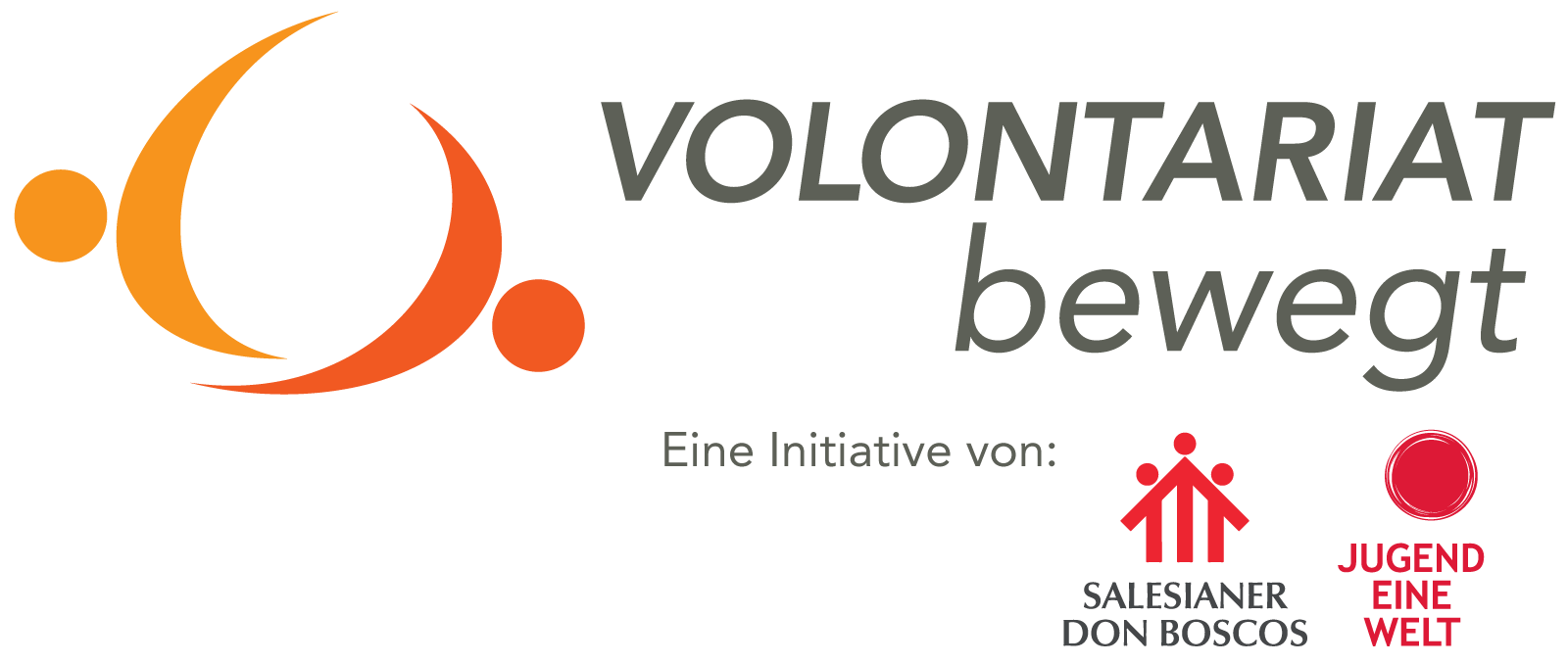 "Logo 'VOLONTARIAT bewegt - Freiwilligeneinsätze und Ersatz für Zivildienst im Ausland'"