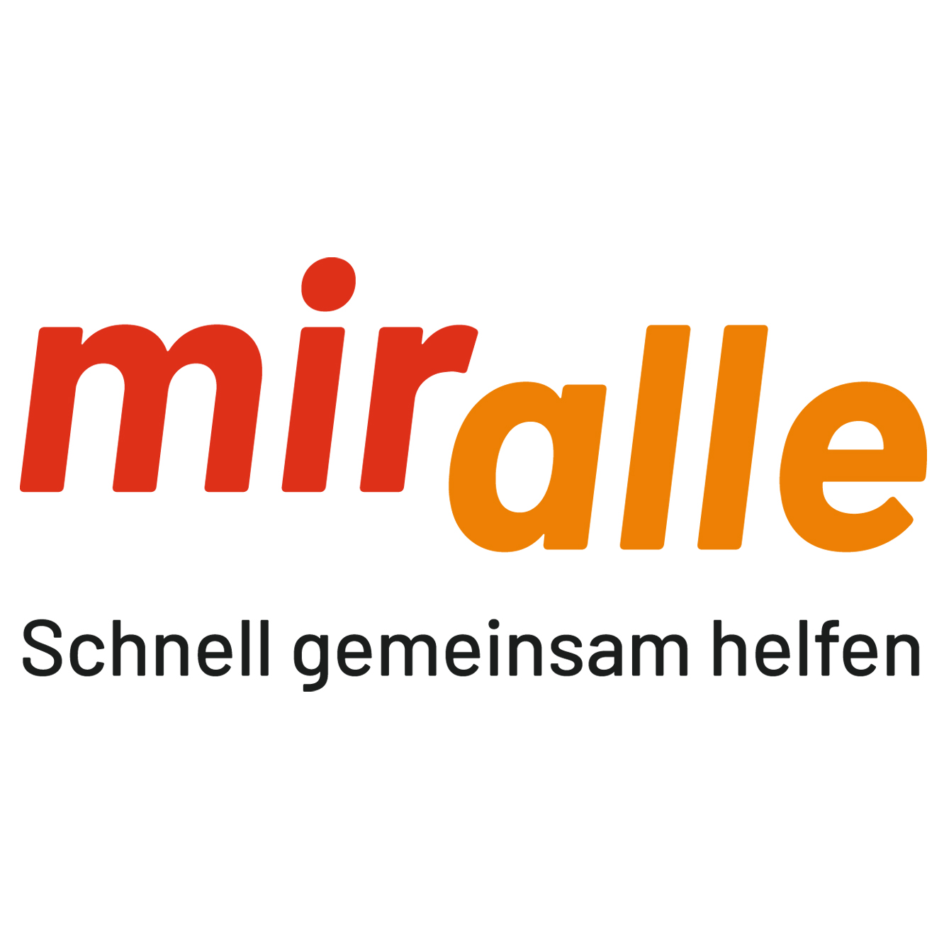 "Logo 'miralle - Schnell gemeinsam helfen'"